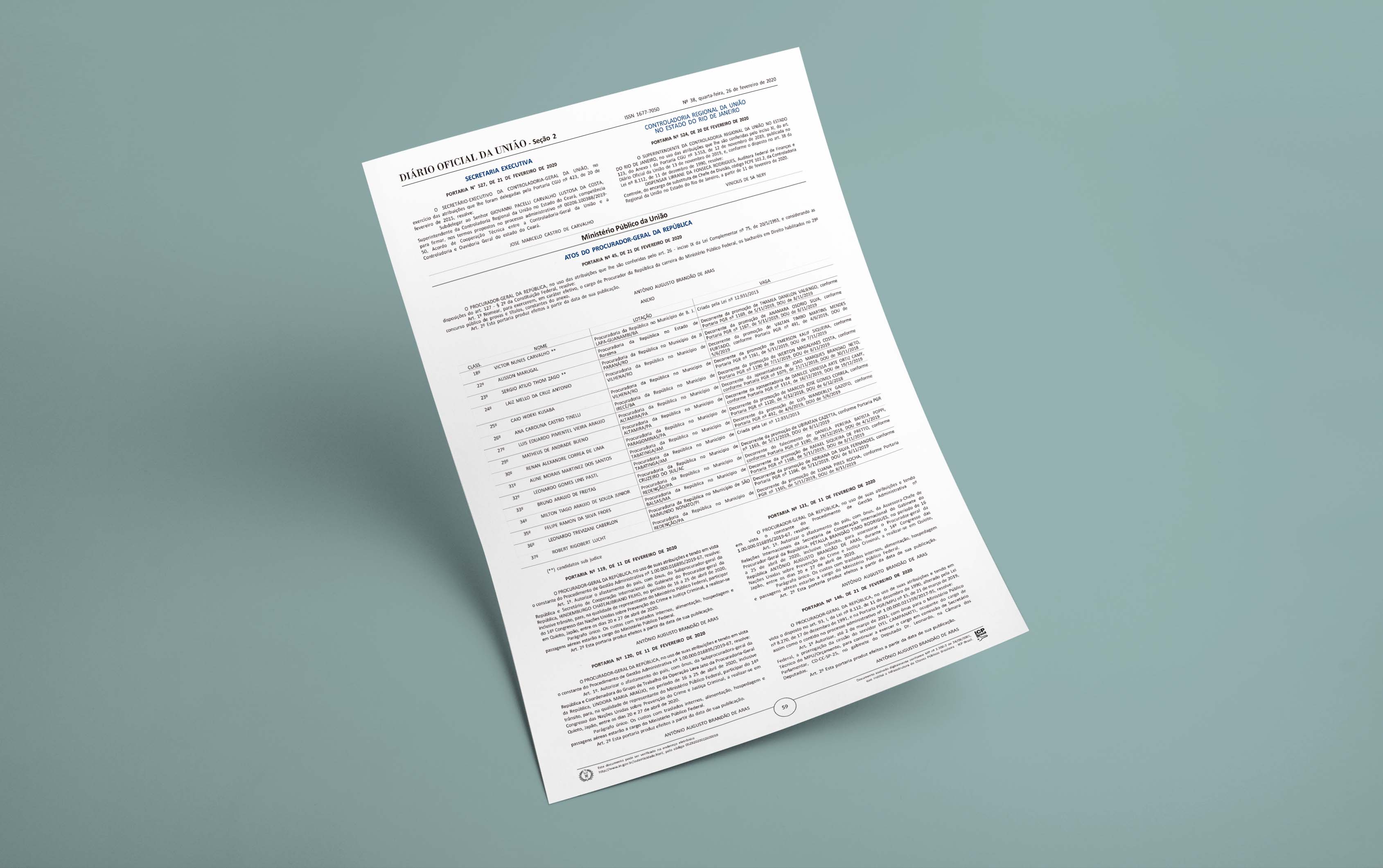 Dezesseis novos procuradores são nomeados