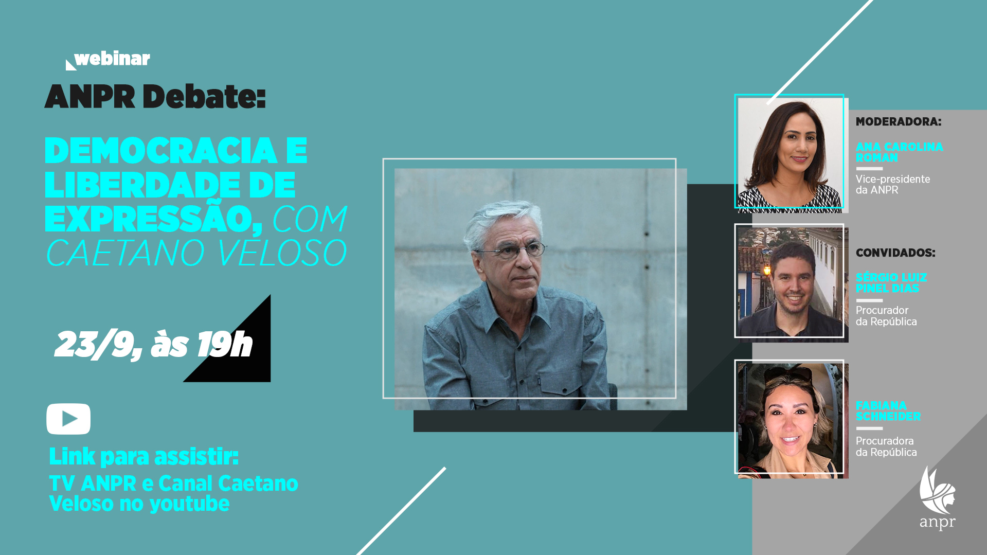 Caetano Veloso fala de democracia e liberdade de expressão no ANPR Debate