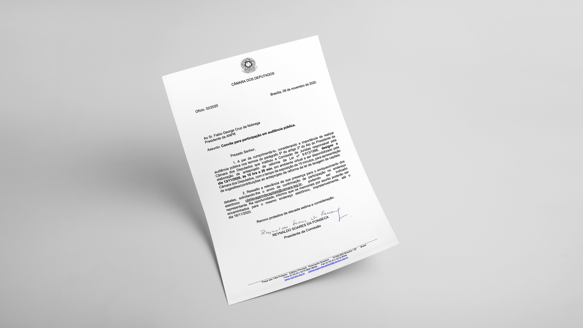 Procurador Vitor Cunha representará ANPR em audiência de elaboração do anteprojeto de reforma da Lei nº 9.613