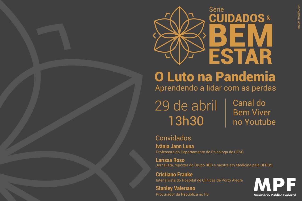 Evento na quinta (29) aborda o luto durante a pandemia de Covid-19