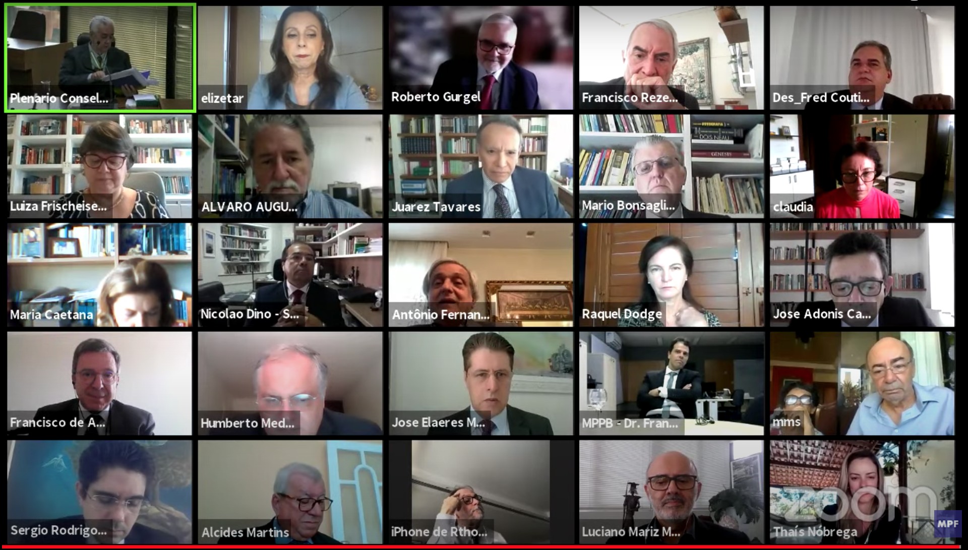 ANPR homenageia o subprocurador Haroldo da Nóbrega em sessão do CSMPF