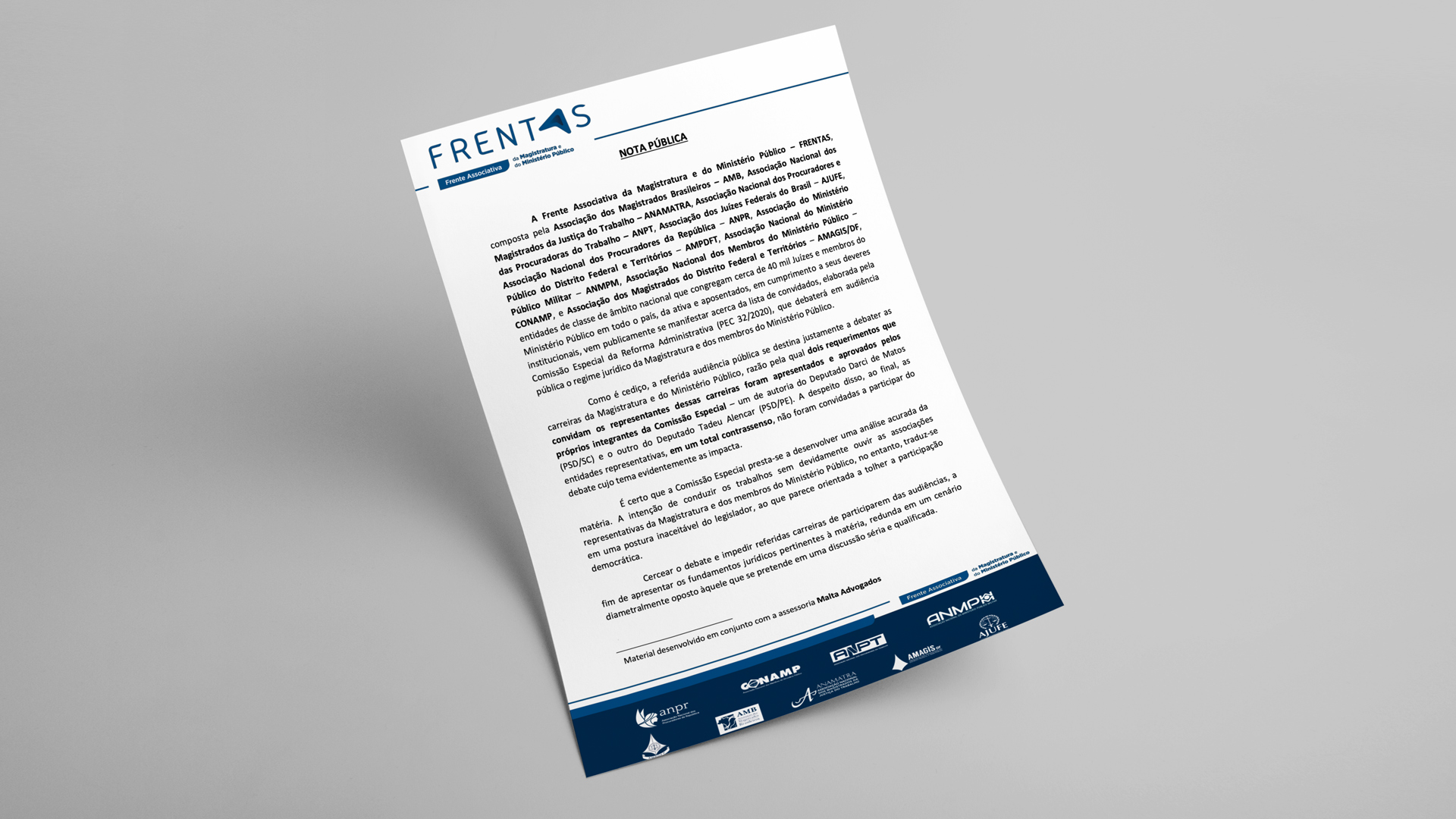 Nota sobre a audiência pública da Comissão de Reforma Administrativa