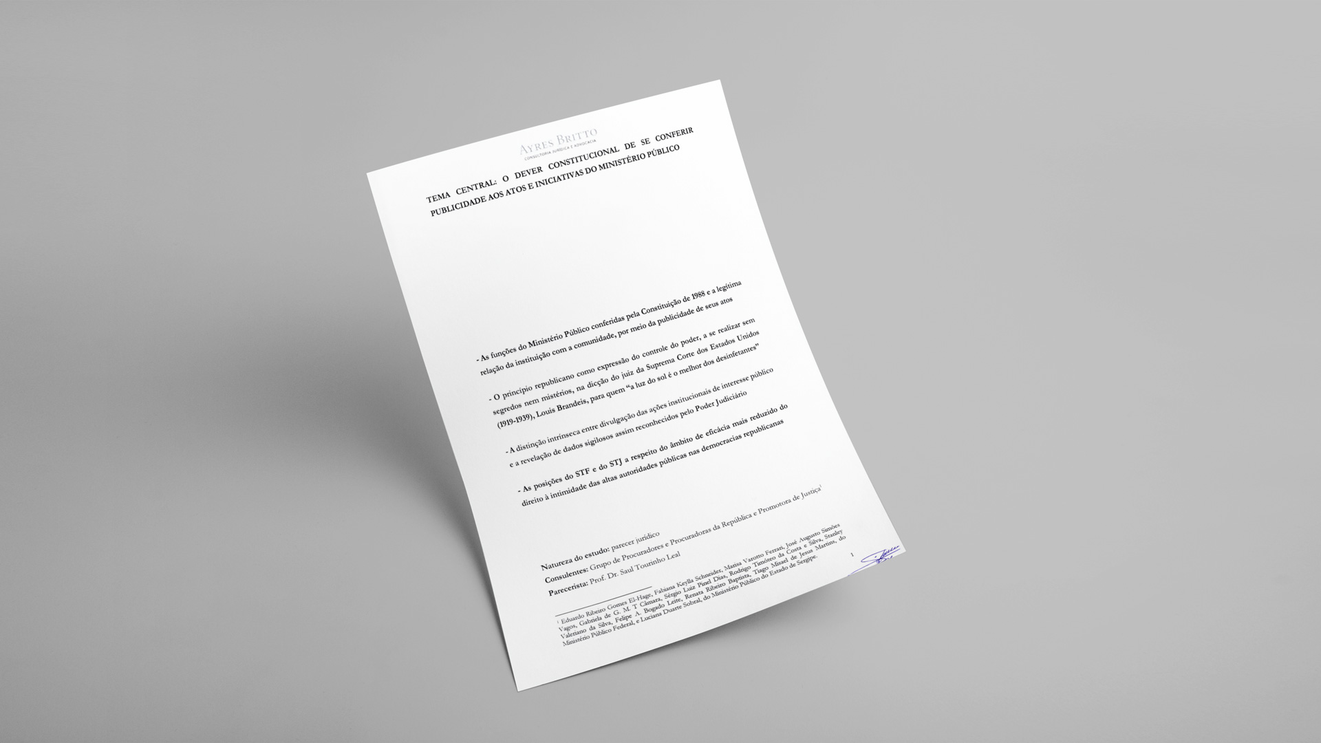 Novo parecer defende publicidade na atuação do MPF em ações penais