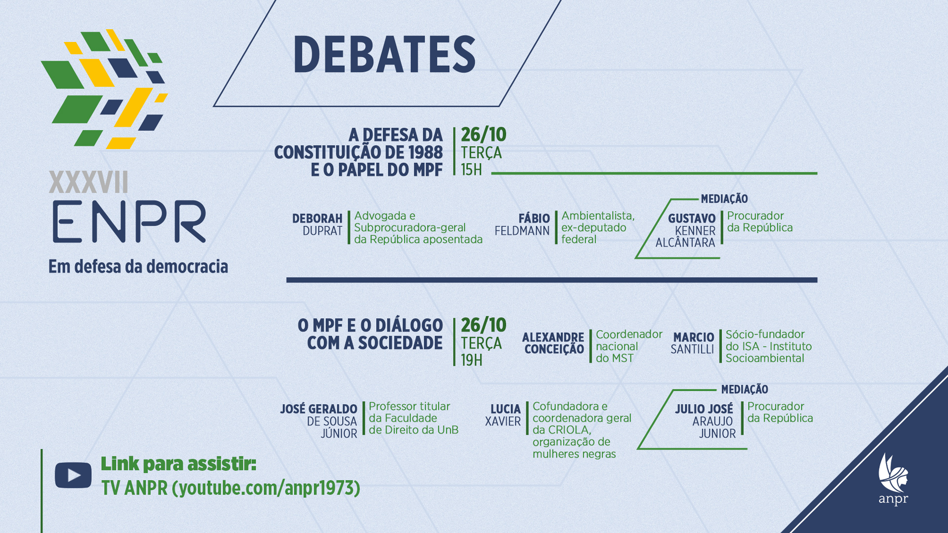 ANPR debaterá propostas de aperfeiçoamento do MPF com a sociedade 