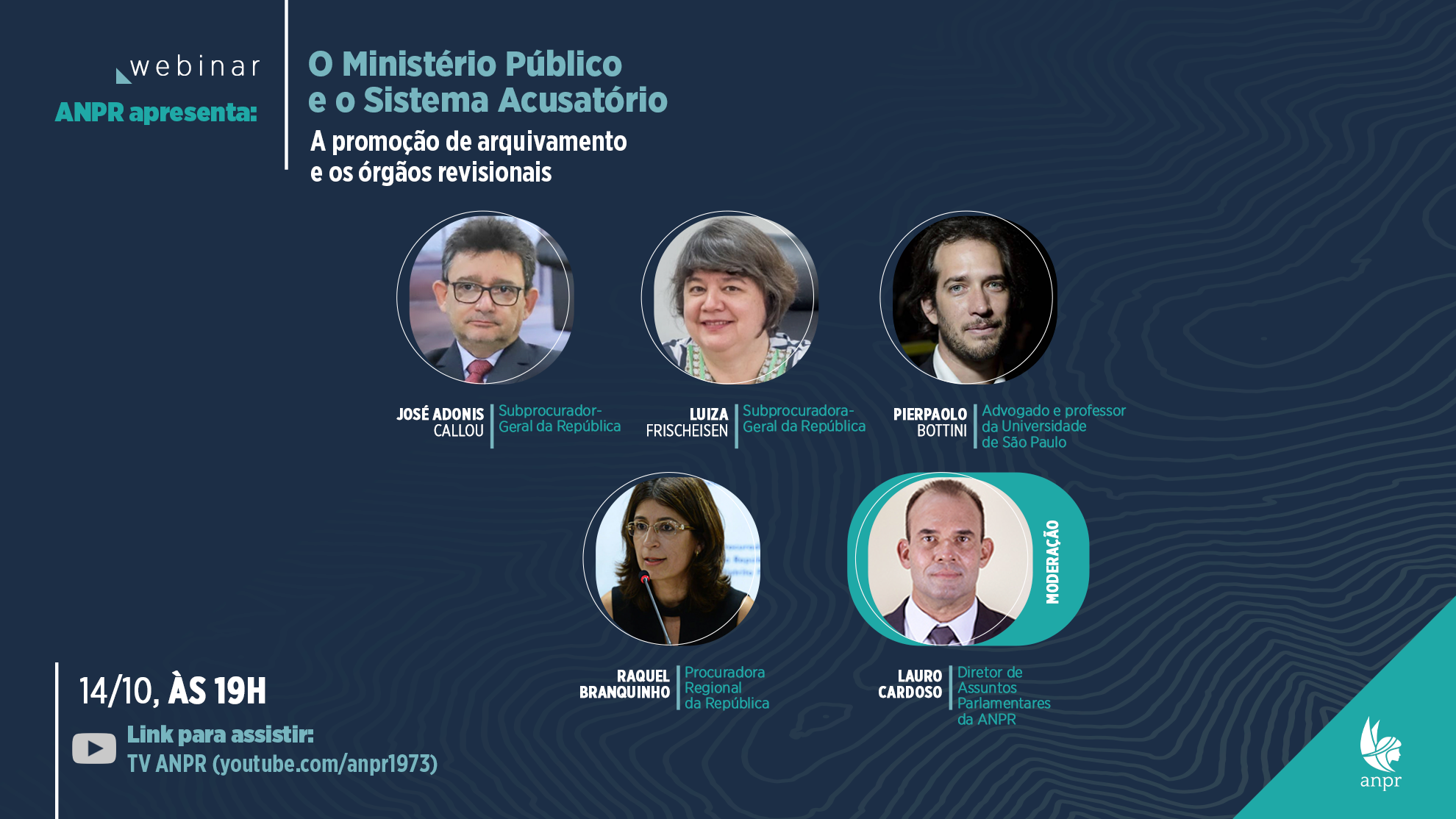 MP e o sistema acusatório: debate sobre promoção de arquivamento e órgãos revisionais fecha série de webinários