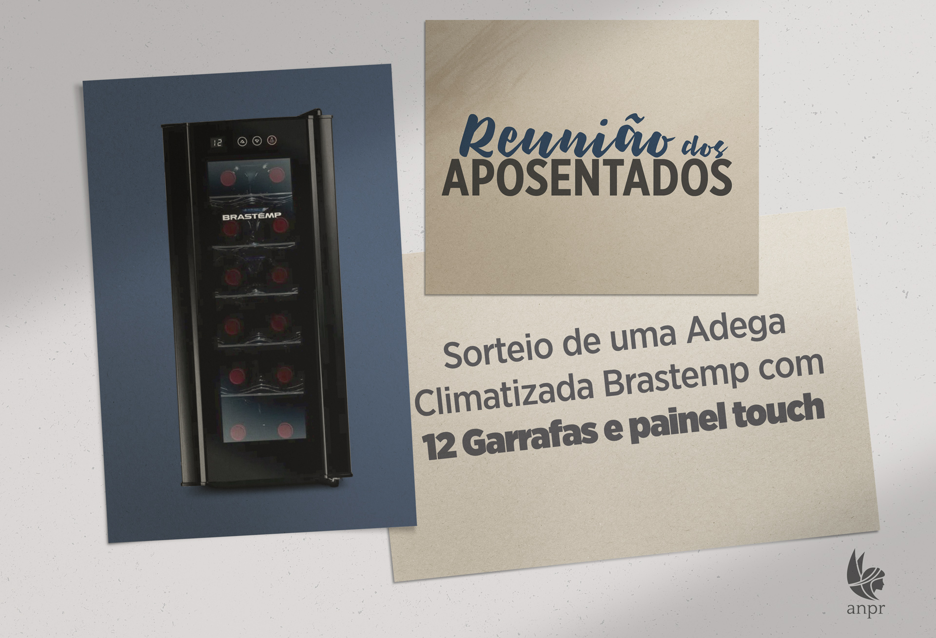 Participe da reunião de aposentados e concorra a uma adega