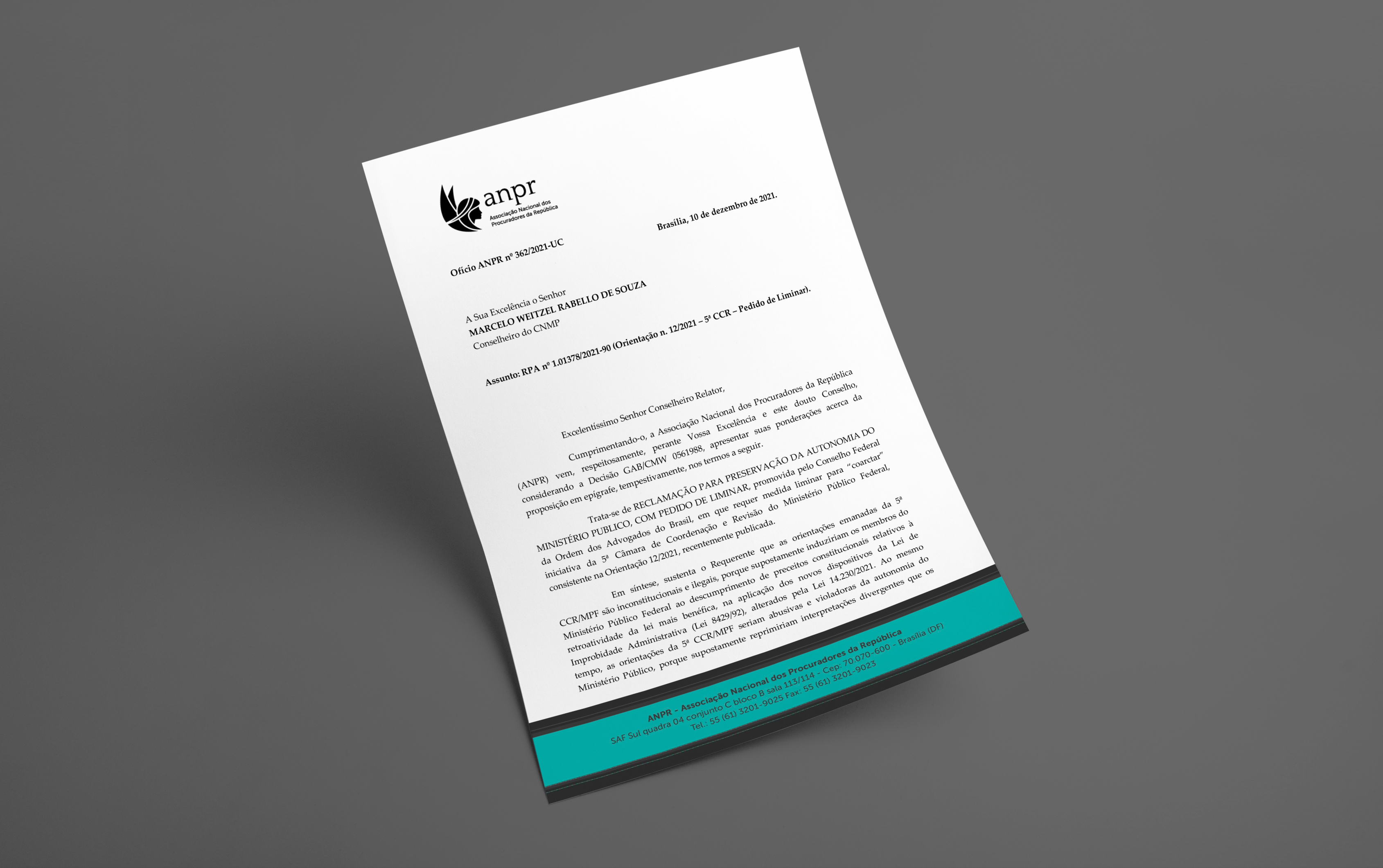 ANPR defende legalidade de orientação da 5ª CCR sobre lei de improbidade administrativa