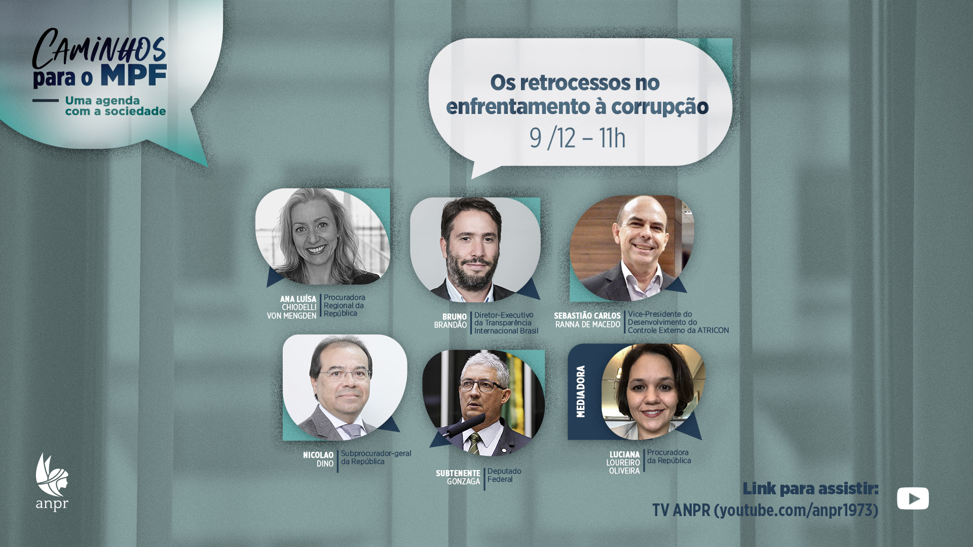 ANPR discute enfrentamento à corrupção em dois encontros nesta quinta (9)