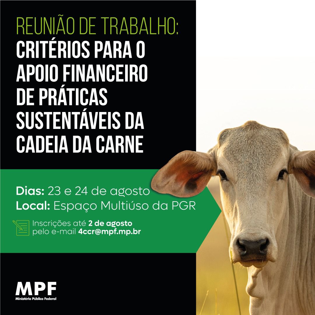 Terminam nesta terça (2) inscrições para reunião sobre cadeia da carne 