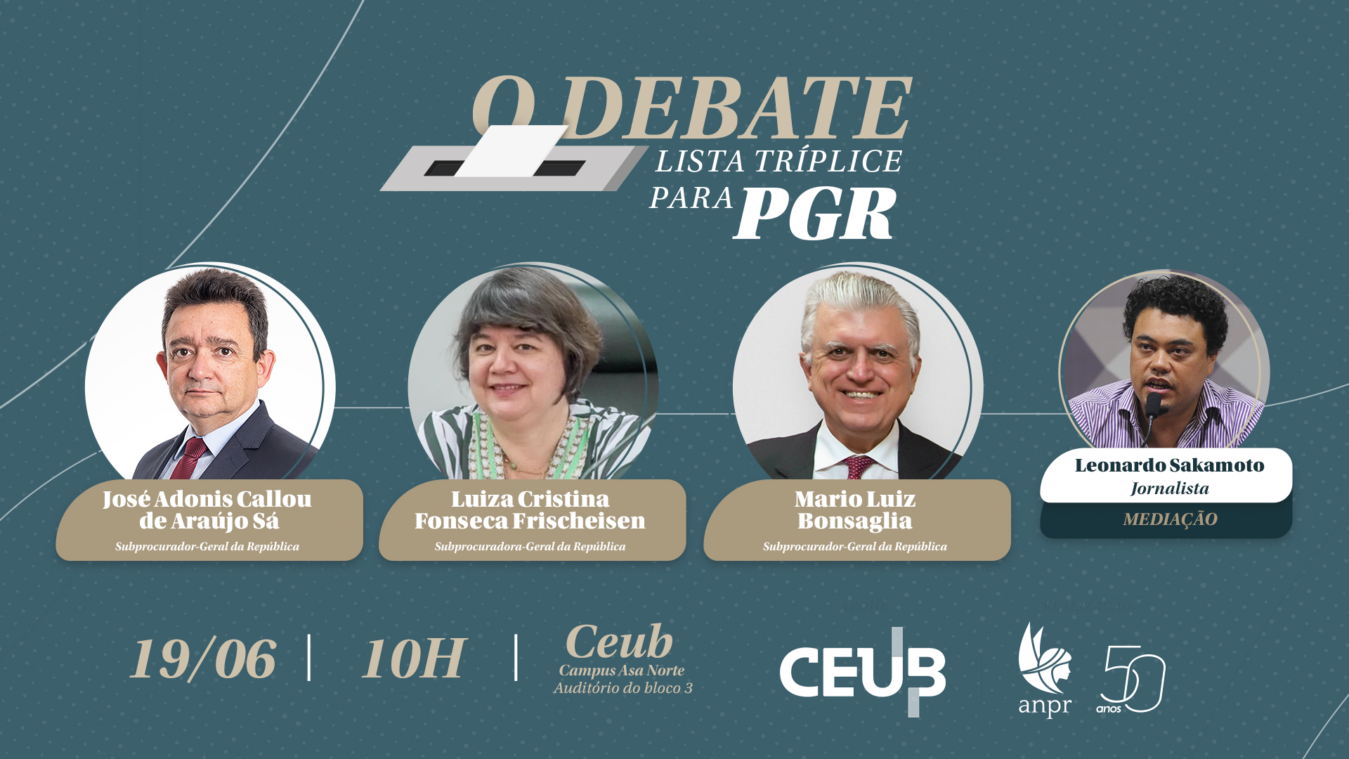 Lista Tríplice: Debate será nesta segunda (19), às 10h 