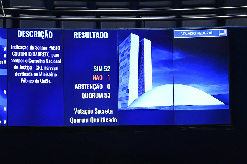 Senado aprova o procurador regional da República Pablo Coutinho Barreto para o CNJ
