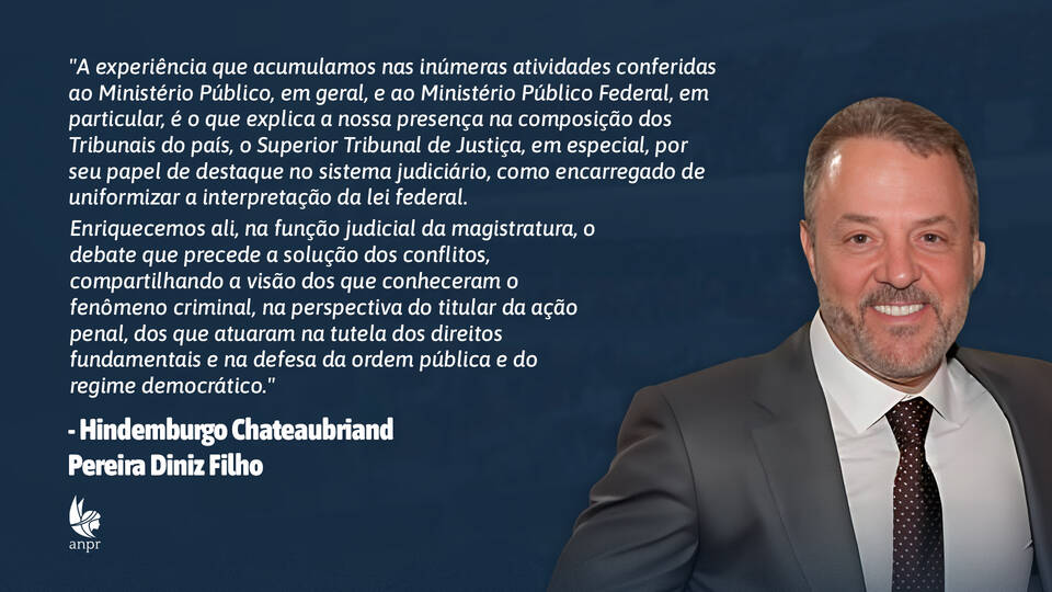 Conheça os candidatos ao STJ: Hindemburgo Chateaubriand Pereira Diniz Filho
