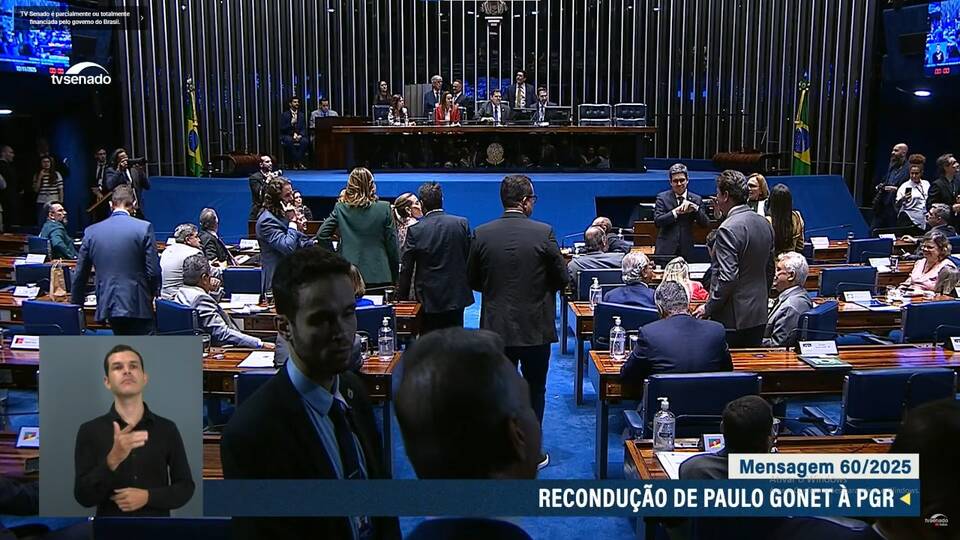 Senado aprova o nome de Paulo Gonet para procurador-geral da República por mais um mandato