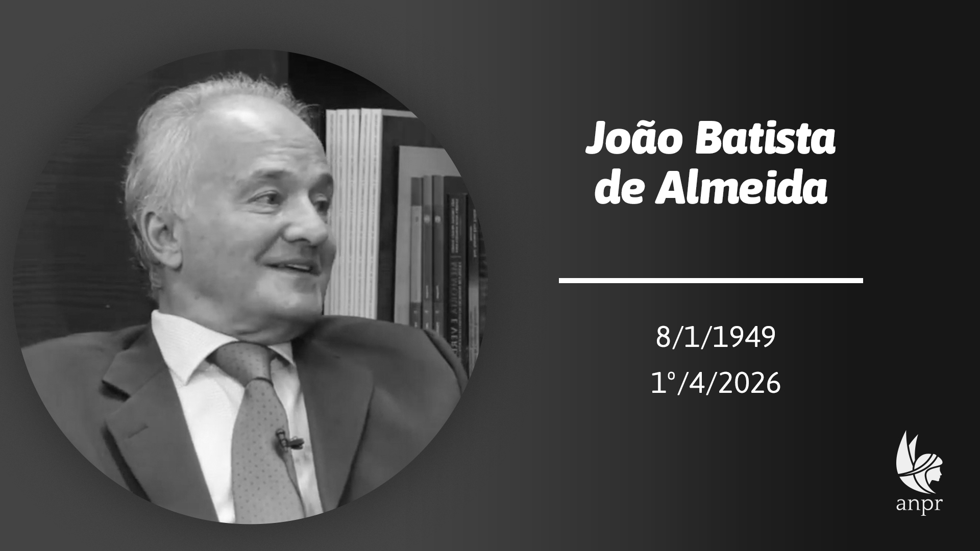Nota pesar: João Batista de Almeida