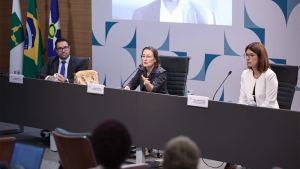 Mesa de palestrantes | Foto: Ascom/ ESMPU